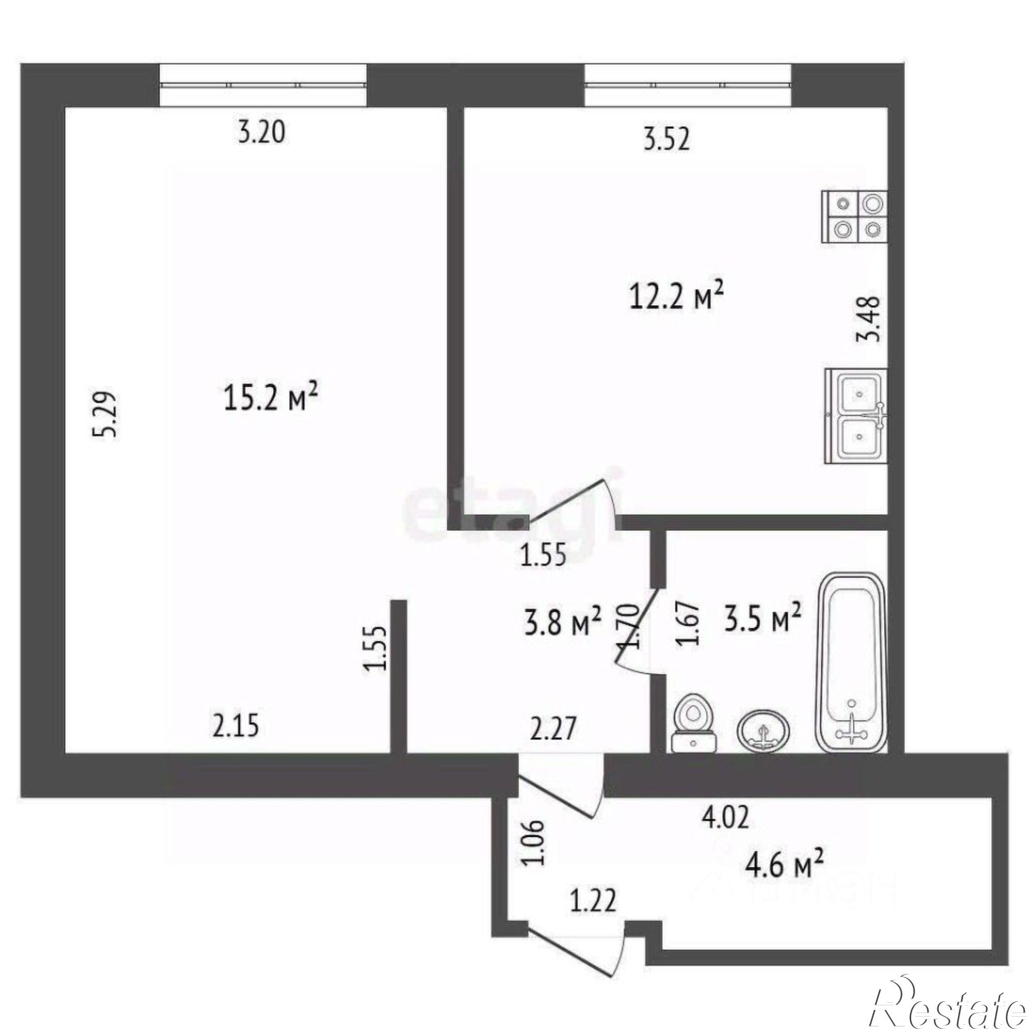 Купить квартиру за 3 600 000 рублей на проспект 40-летия Победы, 318
