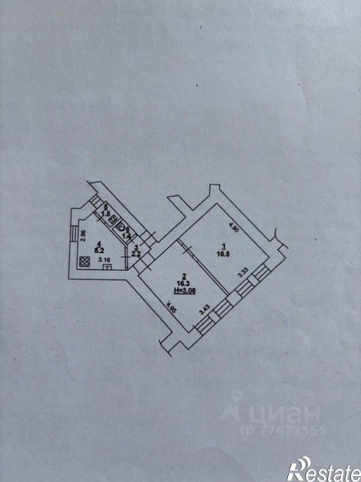 2-комн квартира Соборный переулок, 45,  д. 45