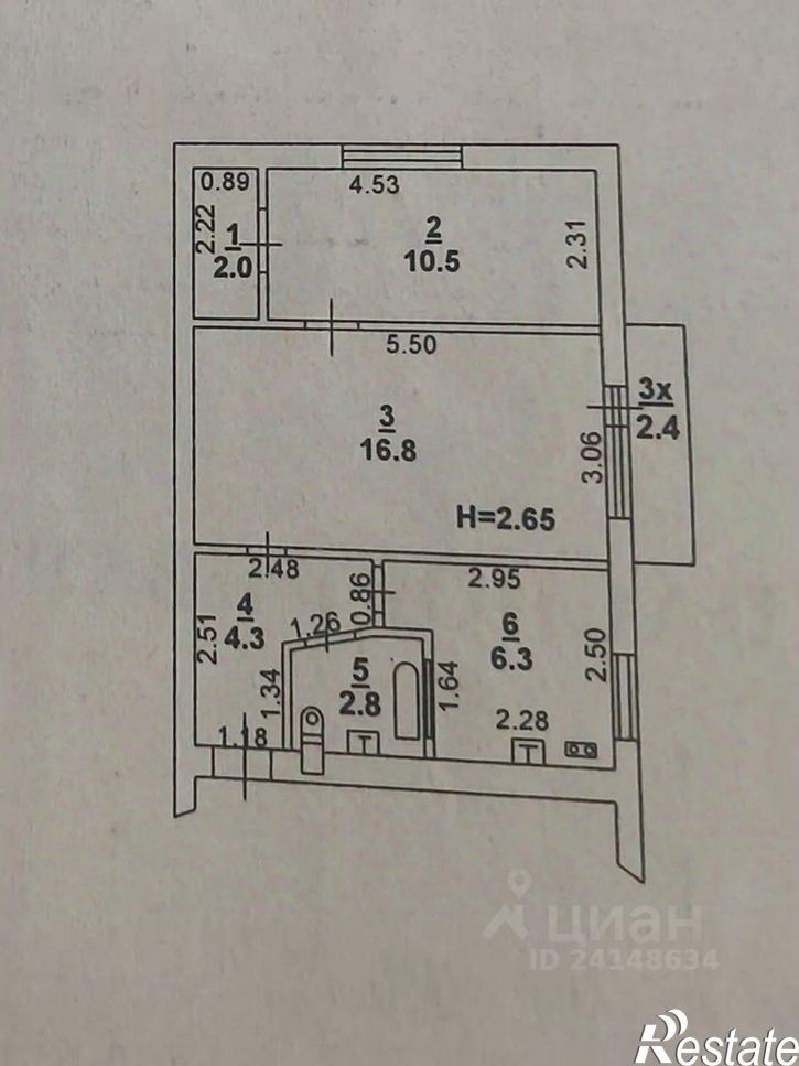 2-комн квартира улица Ларина, 24,  д. 24