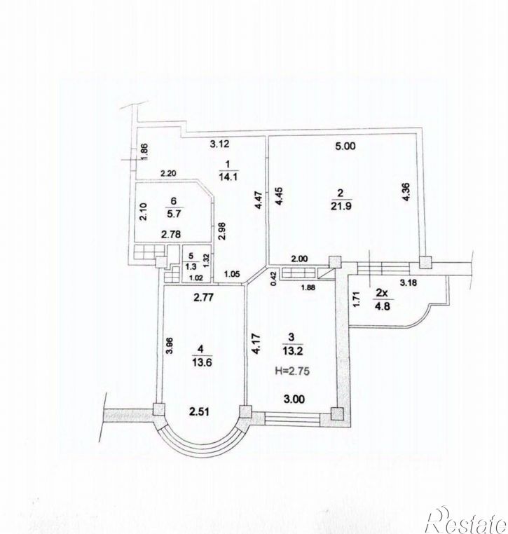 2-комн квартира улица Мясникова, 101,  д. 101