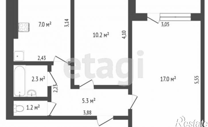 2-комн квартира улица Содружества, 39 к1,  д. 39 к1