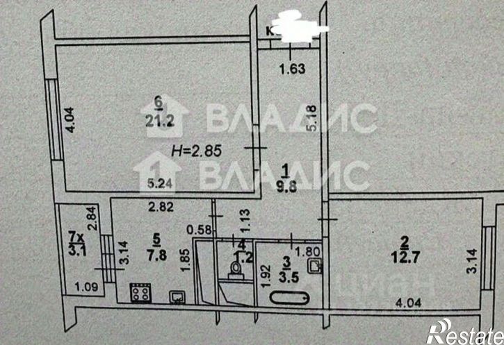 2-комн квартира улица Жданова, 9,  д. 9