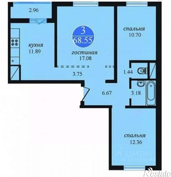 3-комн квартира улица Ерёменко, 92,  д. 92