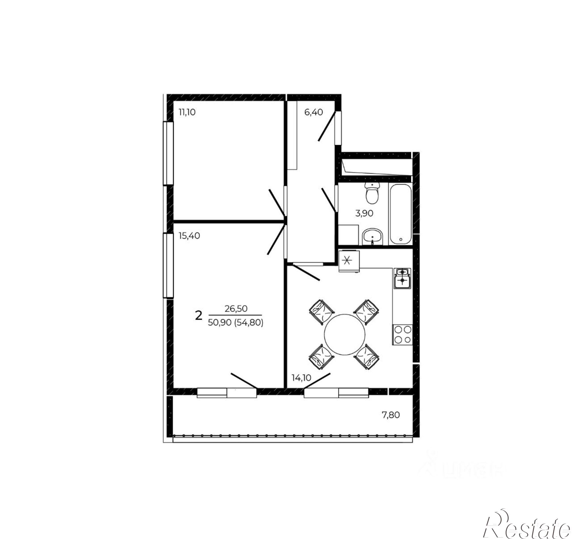 Купить квартиру за 7 014 400 рублей на улица Назарько, 4