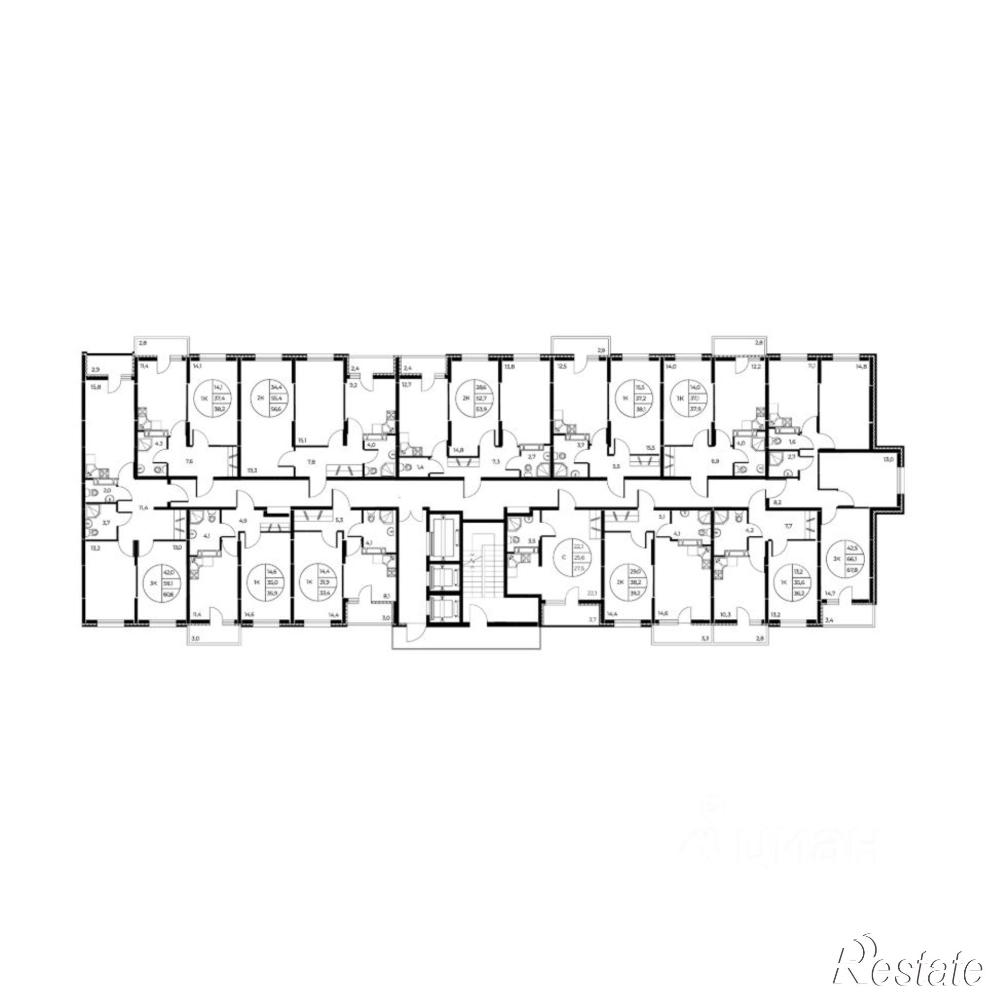 Купить квартиру за 7 405 860 рублей на Театральный пр-кт, 62