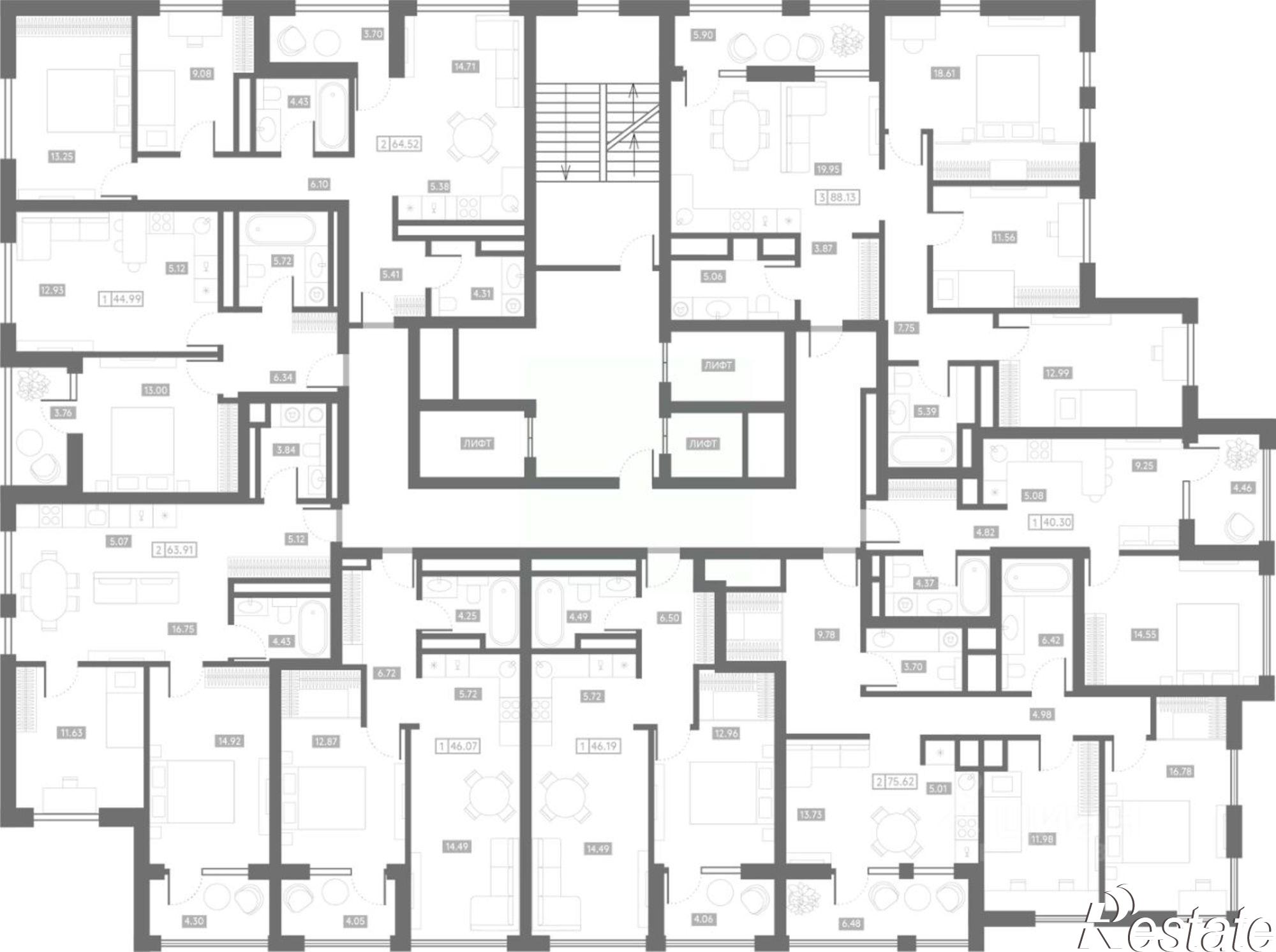 Купить квартиру за 12 762 000 рублей на Грибоедовский пер, 2