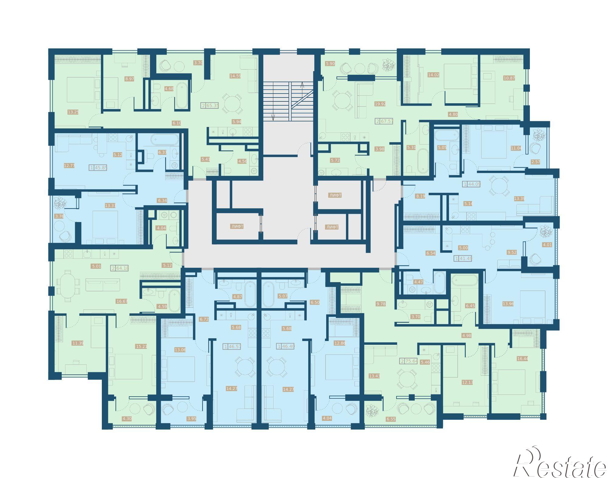 Купить квартиру за 8 947 000 рублей на Грибоедовский переулок, 2