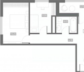 2-комн, 64 кв м, этаж 16/24 Грибоедовский пер, 2