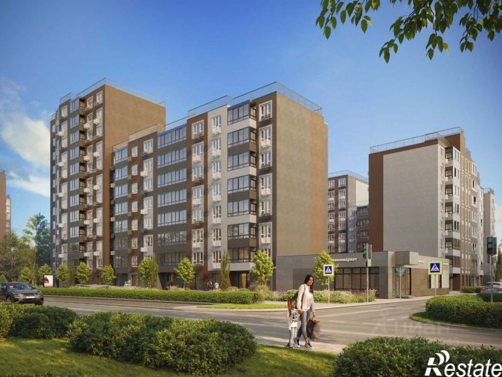 2-комн квартира в новом доме улица Ткачёва, 21/2