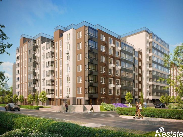 2-комн квартира в новом доме улица Ткачёва, 21/2