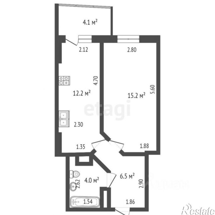 1-комн квартира ул Башкирская, 12,  д. 12