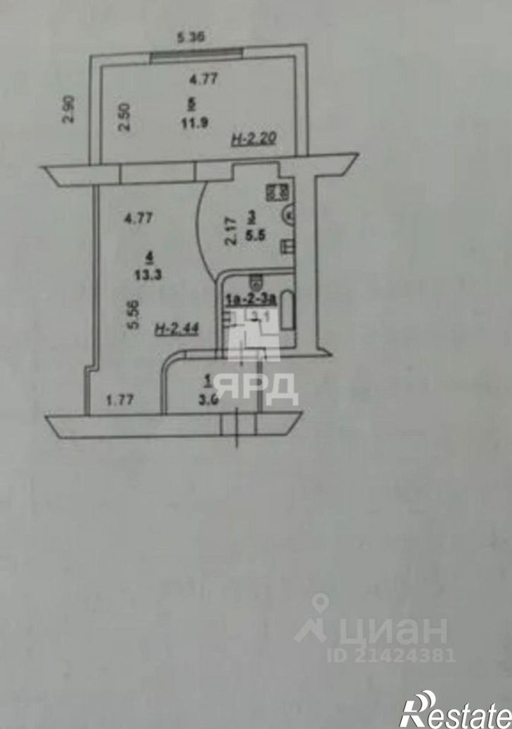 1-комн квартира улица Новаторов, 16,  д. 16