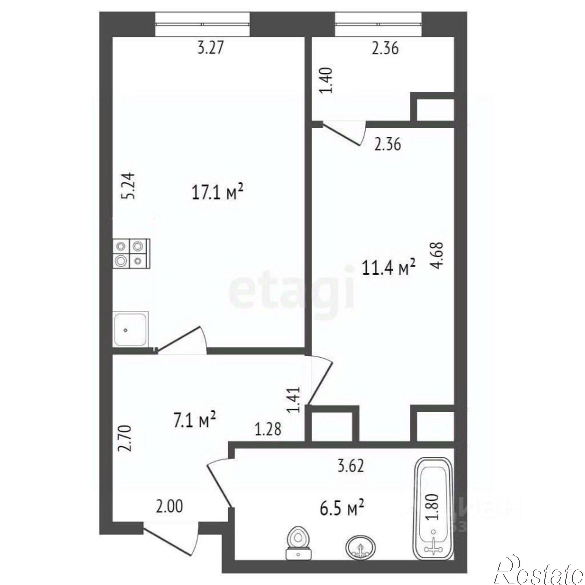 Купить квартиру за 11 400 000 рублей на ул Тельмана, 110 2