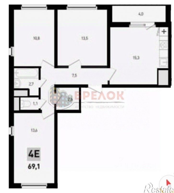 3-комн квартира ул Ткачева, 16,  д. 16