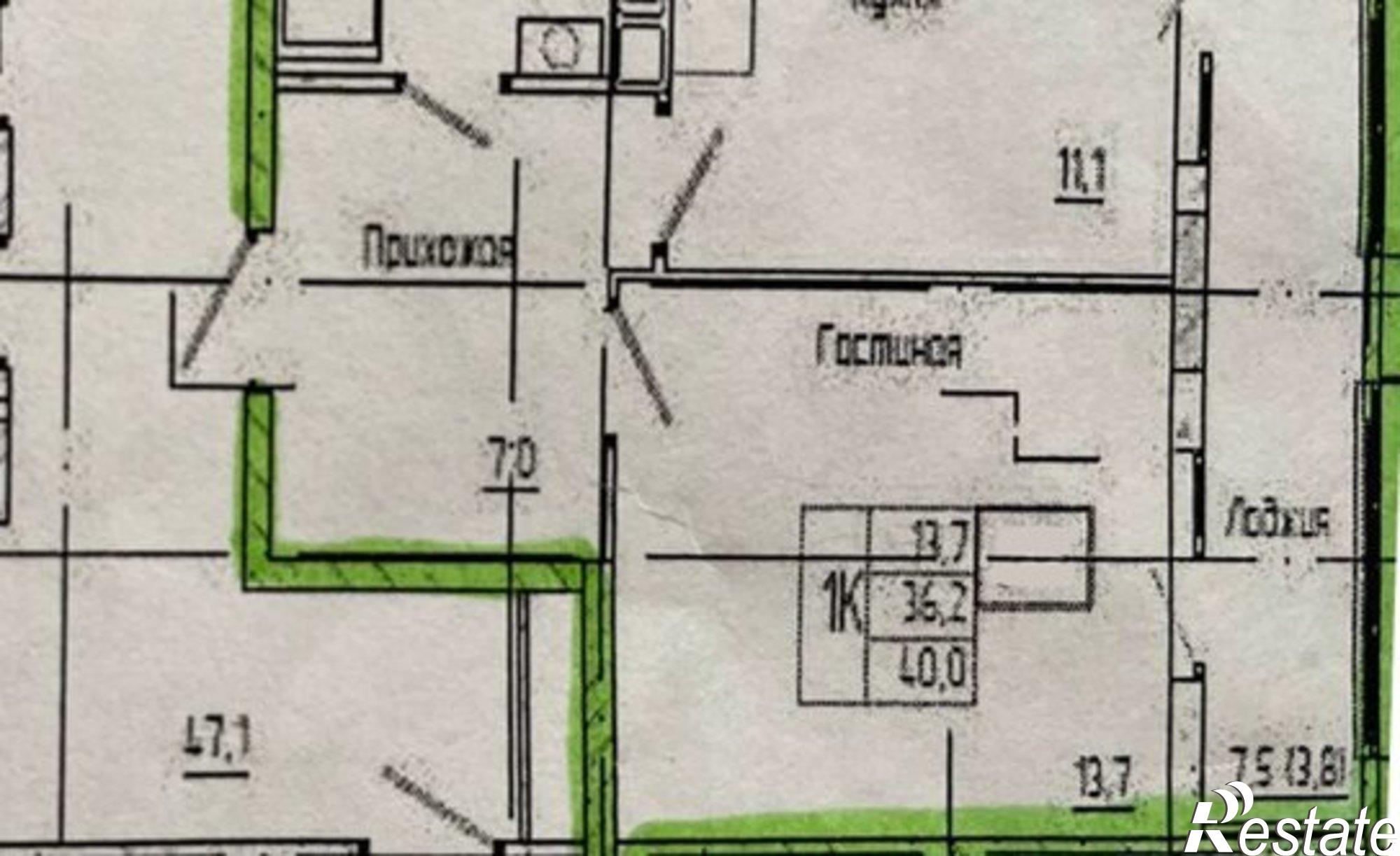 Купить квартиру за 5 200 000 рублей на проспект 40-летия Победы, 1Е