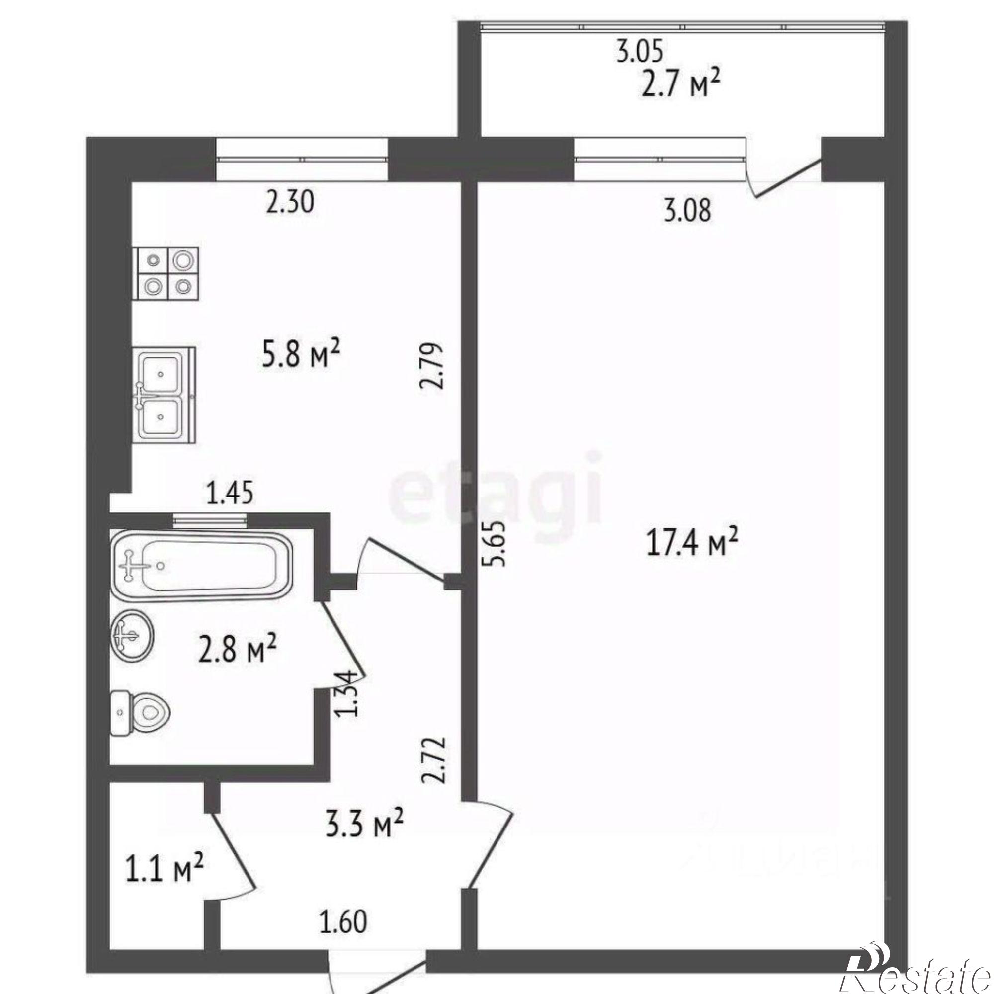 Купить квартиру за 3 600 000 рублей на Коммунистический пр-кт, 44