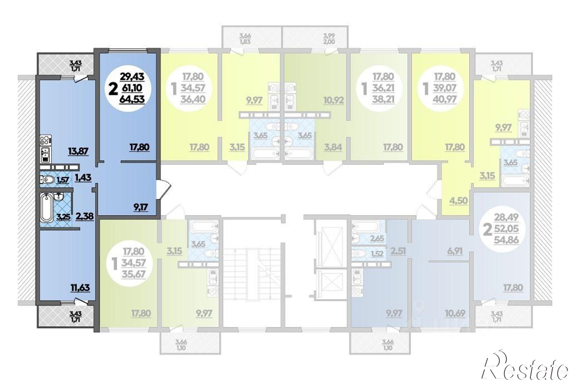 Купить квартиру за 7 853 560 рублей на улица Дмитрия Петрова, 5