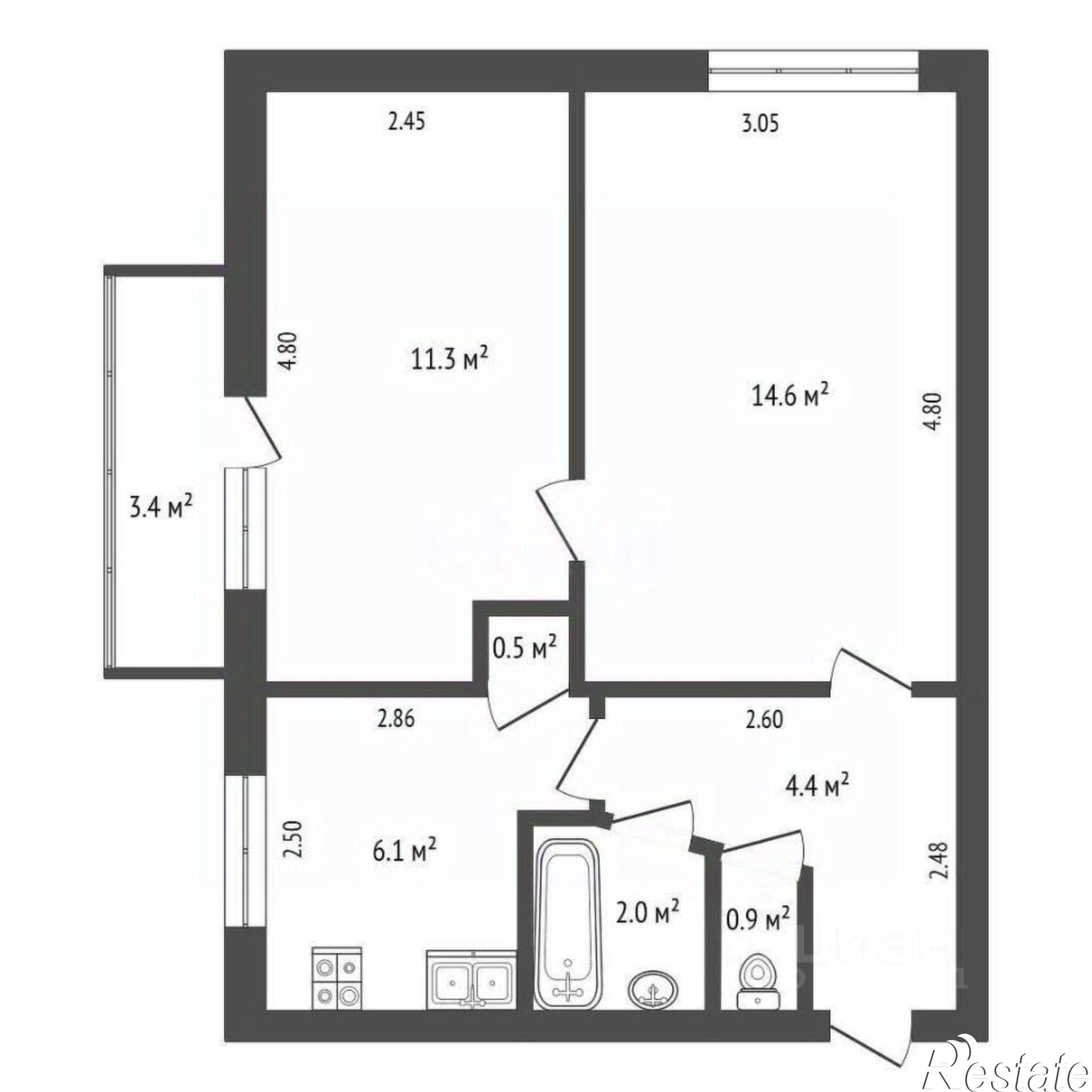 Купить квартиру за 3 900 000 рублей на проспект Ленина, 150А