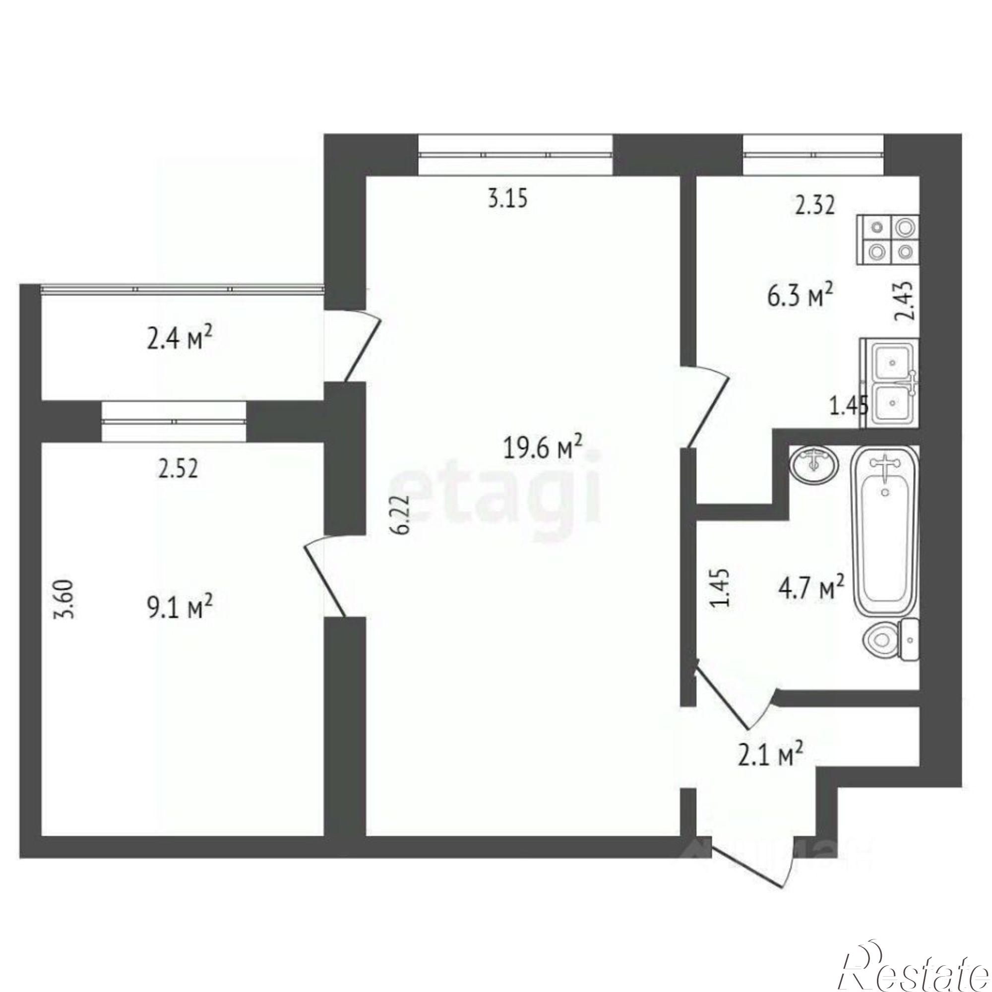 Купить квартиру за 7 200 000 рублей на Доломановский пер, 101