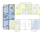 2-комн, 64 кв м, этаж 15/17 улица Дмитрия Петрова, 5