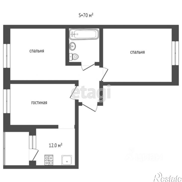 3-комн квартира Лермонтовская улица, 11,  д. 11
