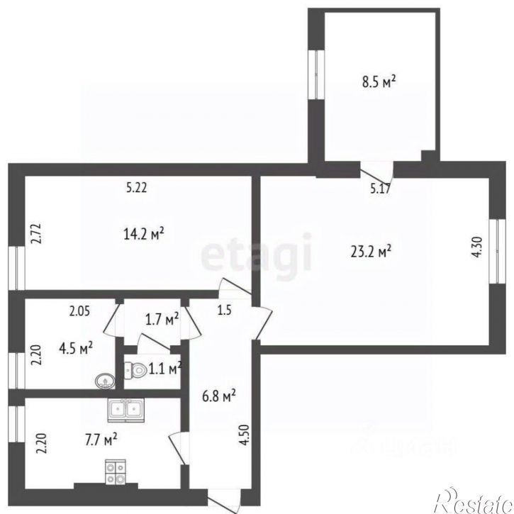2-комн квартира ул 20-я линия, 76/88,  д. 76/88