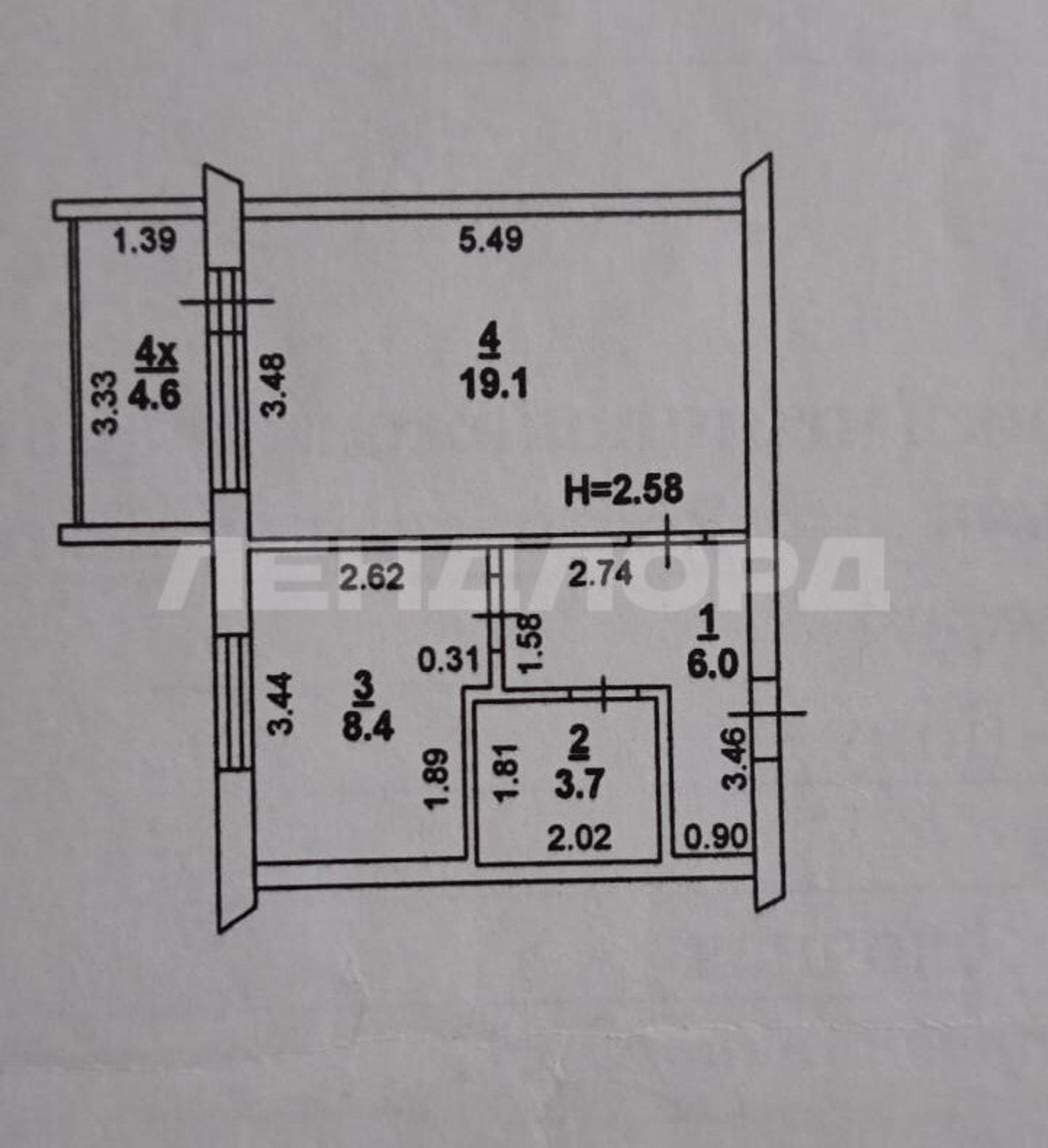 Купить квартиру за 4 600 000 рублей на Просёлочная улица, 19