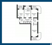 3-комн, 88 кв м, этаж 3/8 Бориславский переулок