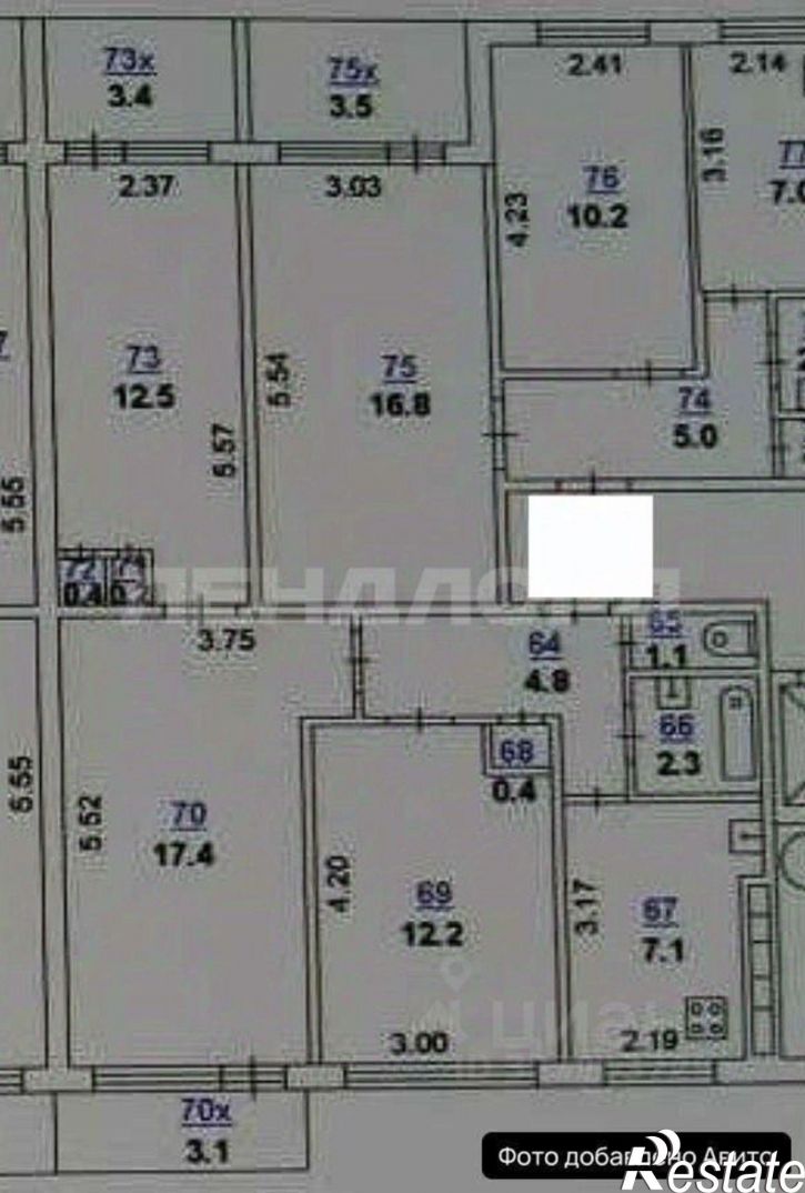 3-комн квартира улица Максима Горького, 186,  д. 186