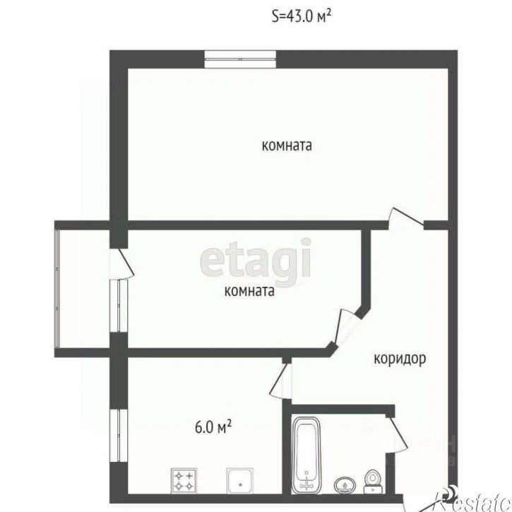 2-комн квартира Красноармейская улица, 7,  д. 7