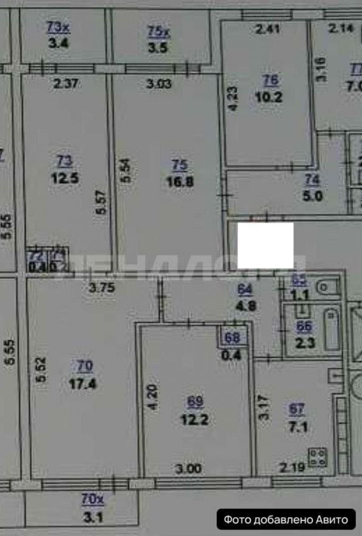 3-комн квартира улица Максима Горького, 186