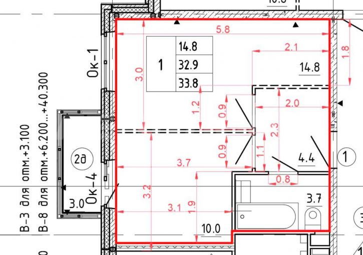 1-комн квартира улица Ерёменко, 114