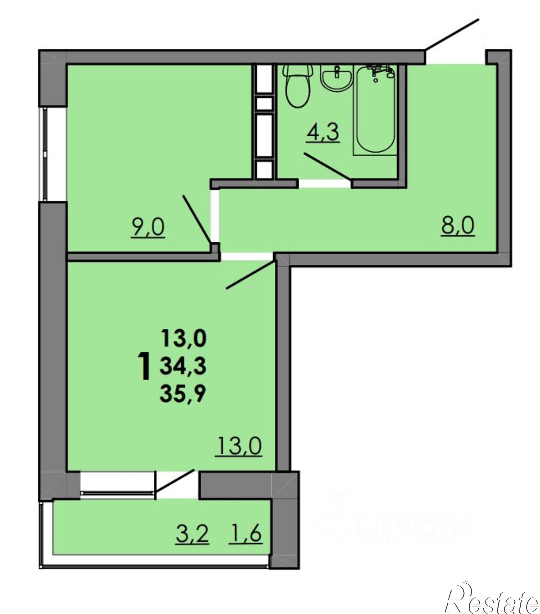 Купить квартиру за 5 026 000 рублей на проспект Маршала Жукова