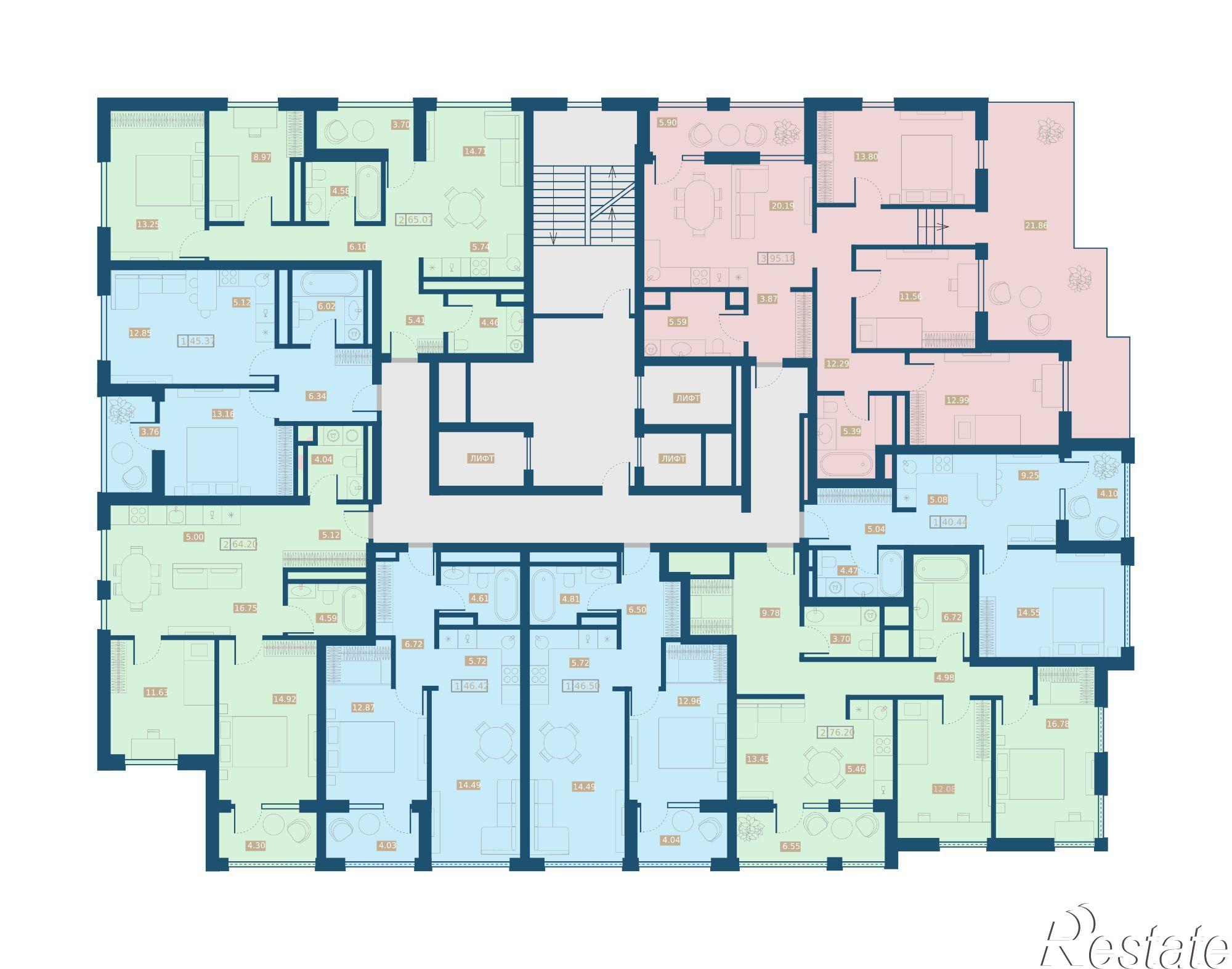 Купить квартиру за 8 994 000 рублей на Грибоедовский переулок, 2