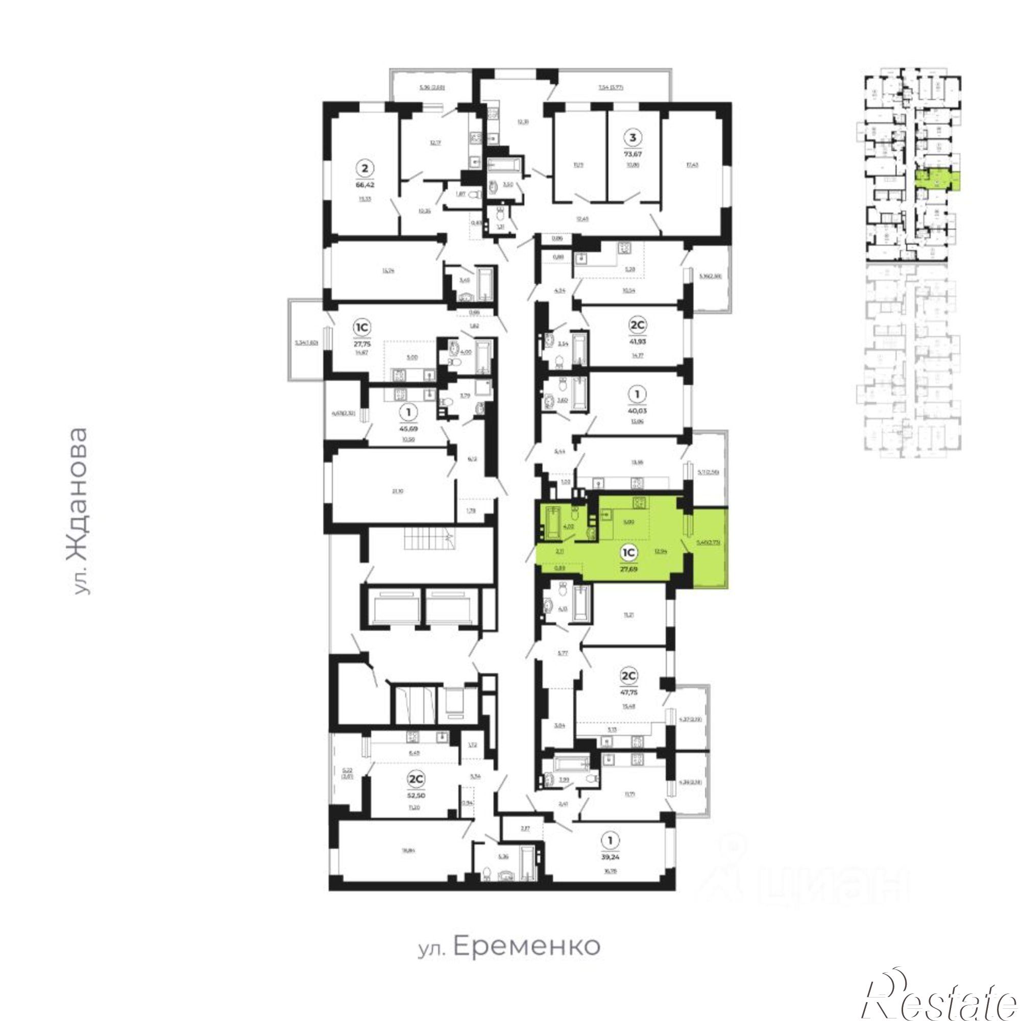Купить квартиру за 3 539 900 рублей на проспект Солженицына