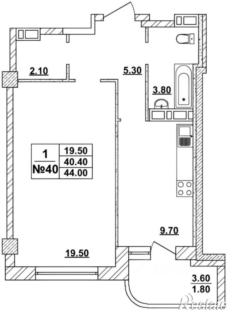 1-комн квартира ул Воровского, 17 1,  д. 17 1,  к. 1