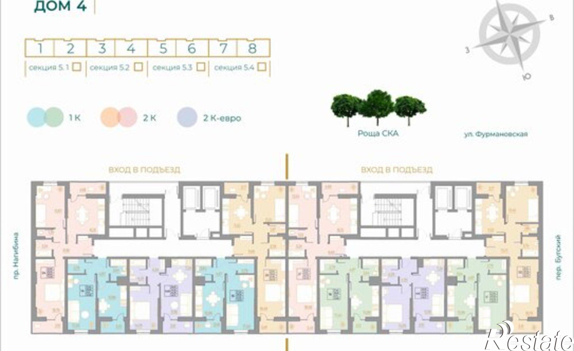 Купить квартиру за 6 850 300 рублей на Тибетская улица, 1В с3