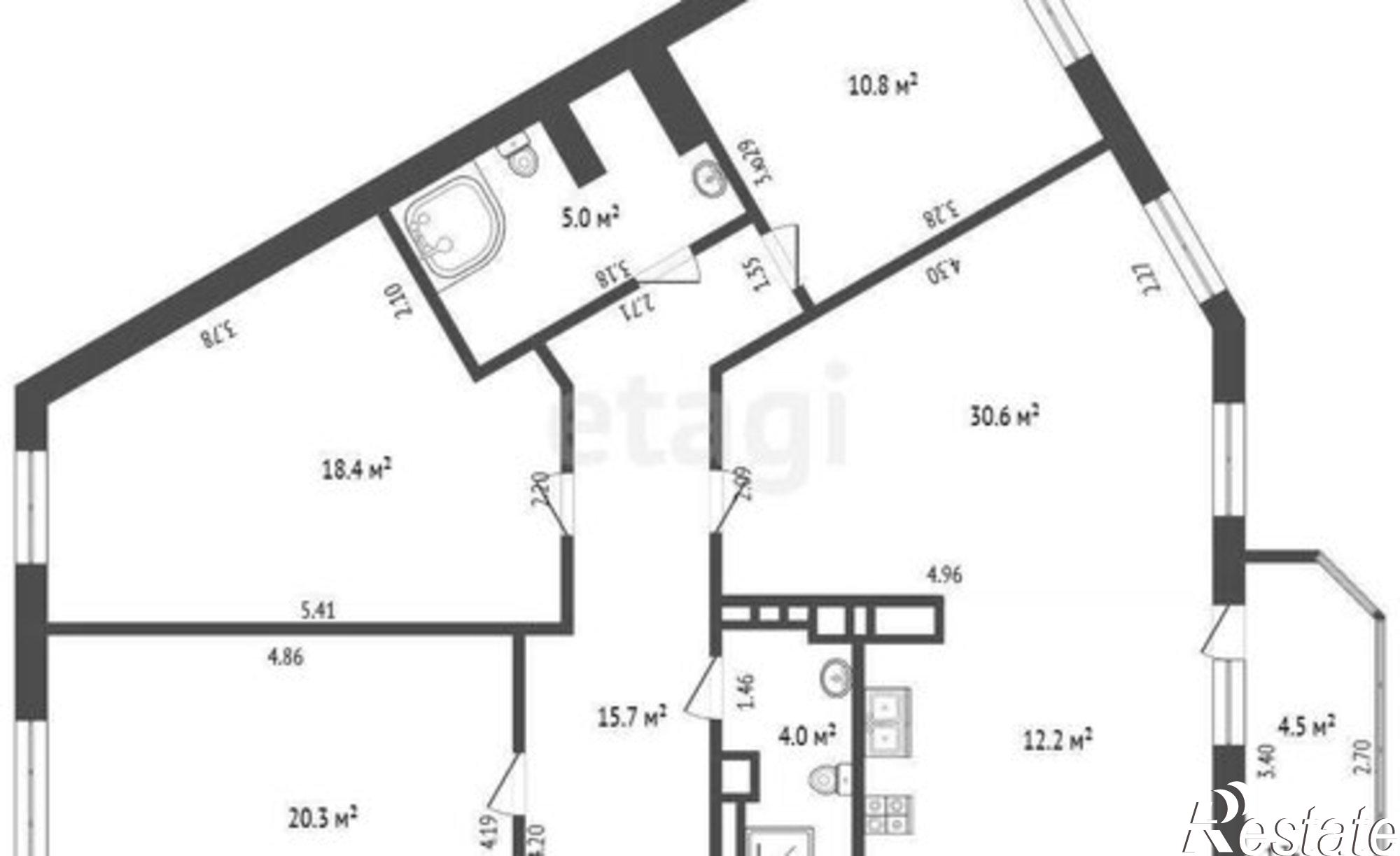 Купить квартиру за 15 300 000 рублей на б-р Комарова, 1М