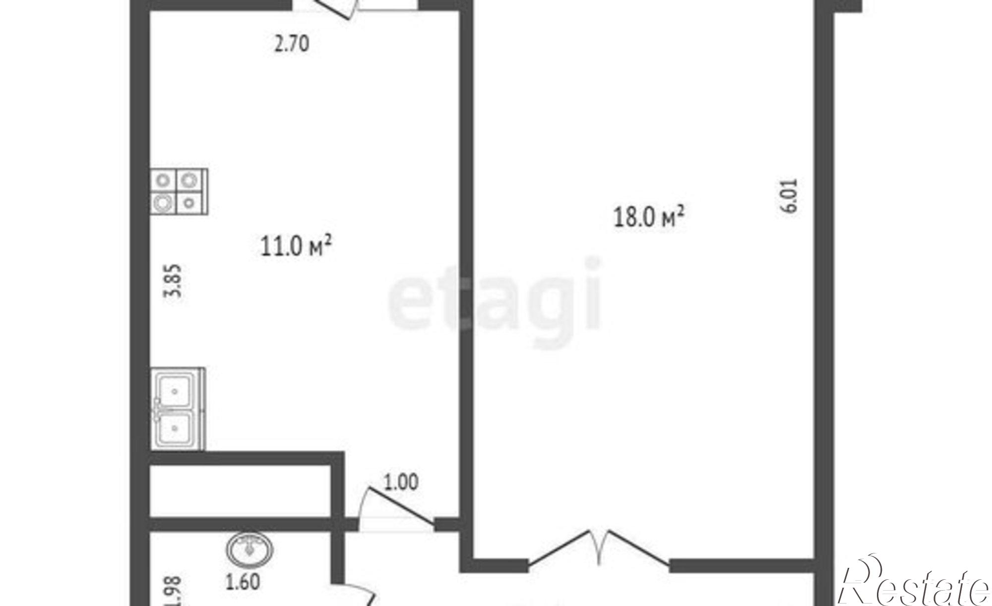 Купить квартиру за 7 110 000 рублей на Доломановский пер, 124 1