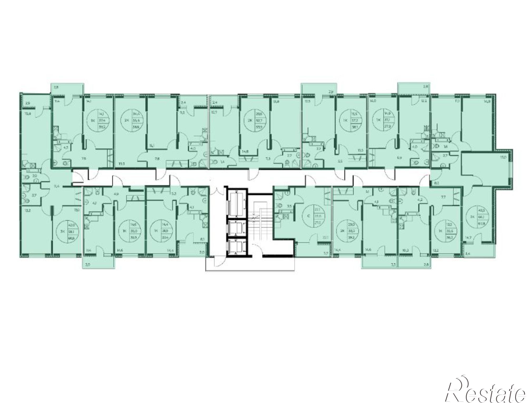Купить квартиру за 6 165 370 рублей на Театральный пр-кт, 62