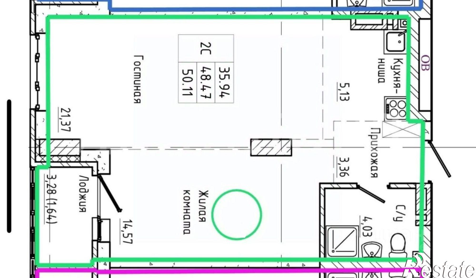 Купить квартиру за 5 800 000 рублей на ул 35-я линия, 26Я