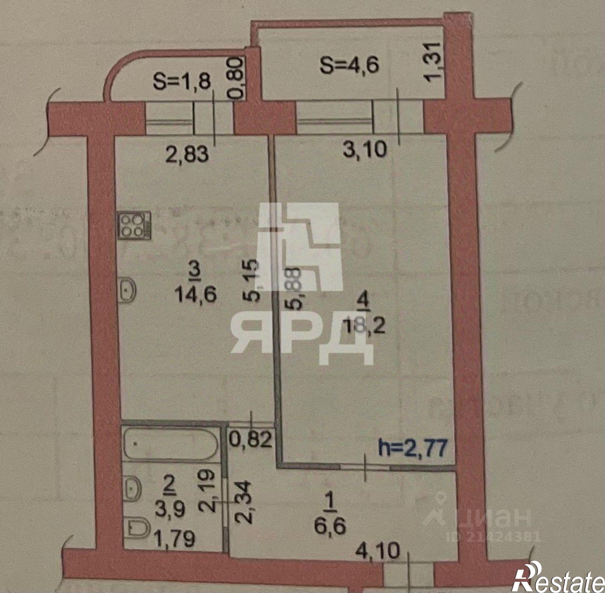 Купить квартиру за 7 300 000 рублей на улица 339-й Стрелковой Дивизии, 17