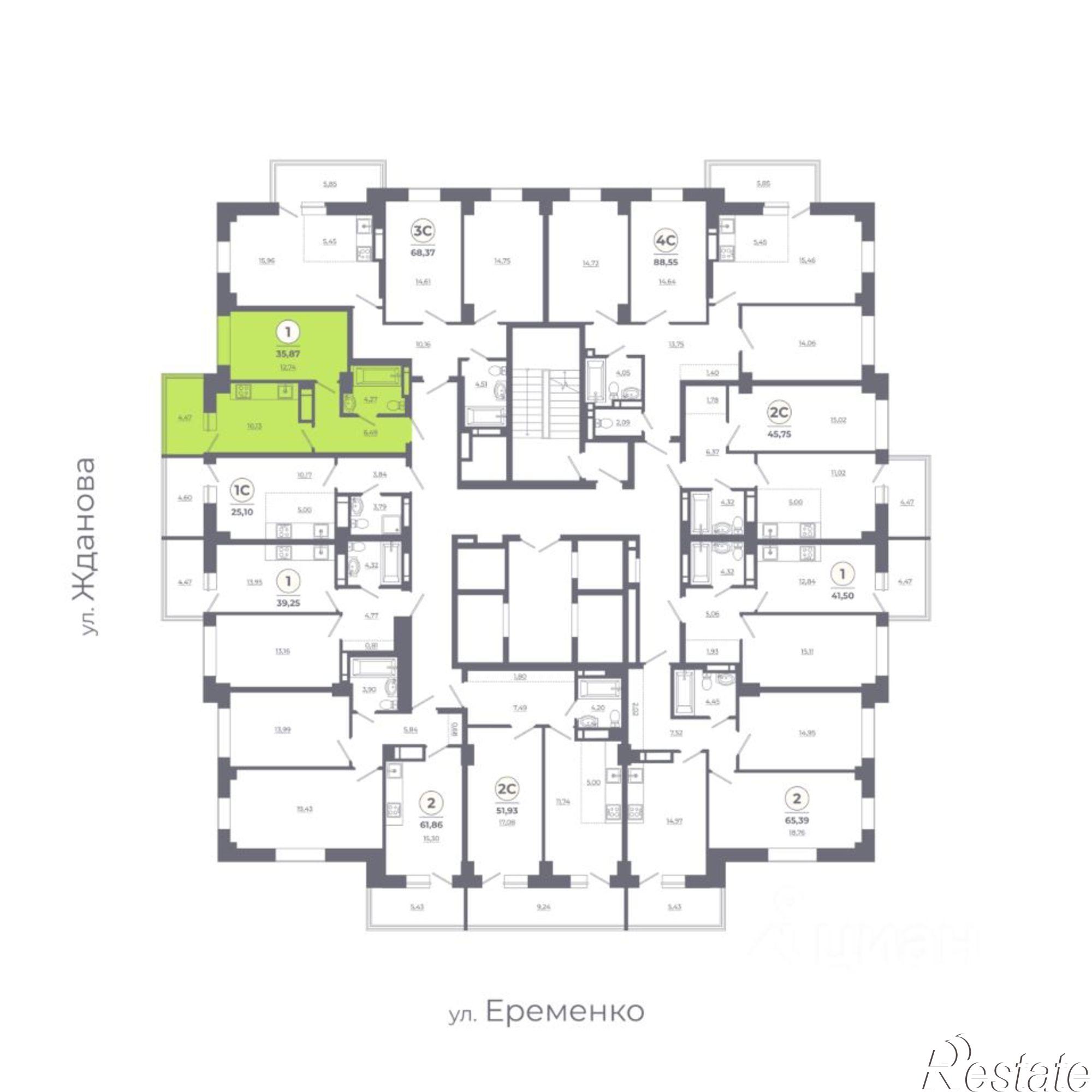 Купить квартиру за 3 770 800 рублей на проспект Солженицына
