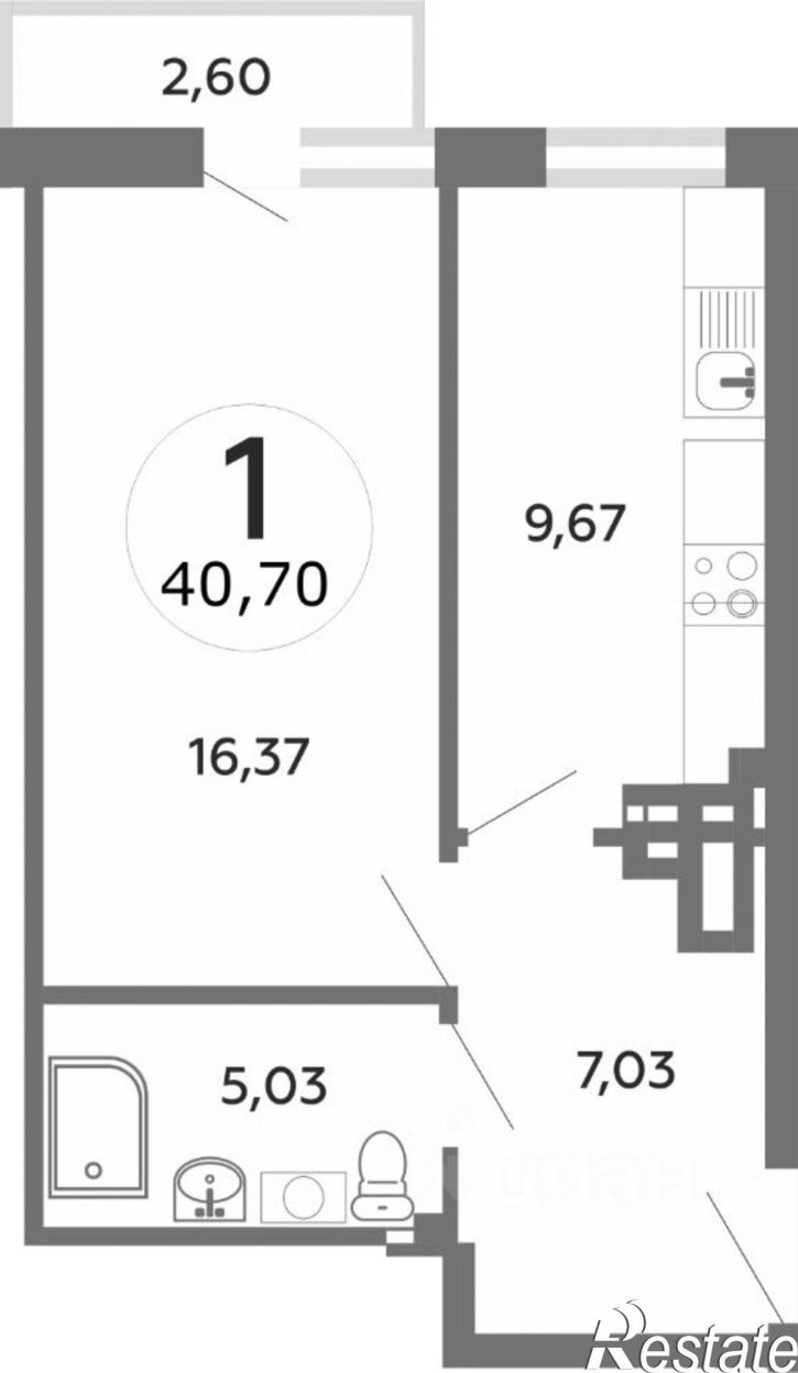 1-комн квартира улица Мечникова, 37,  д. 37