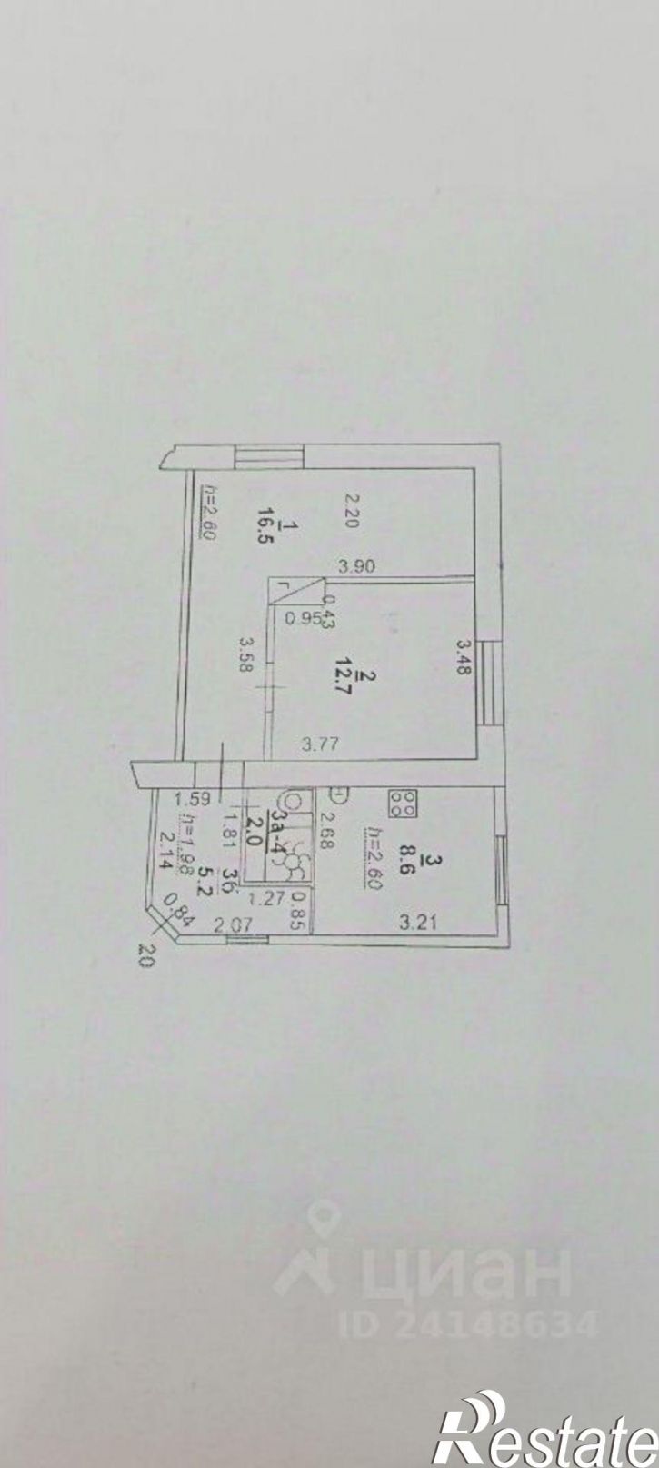 2-комн квартира улица Максима Горького, 58,  д. 58