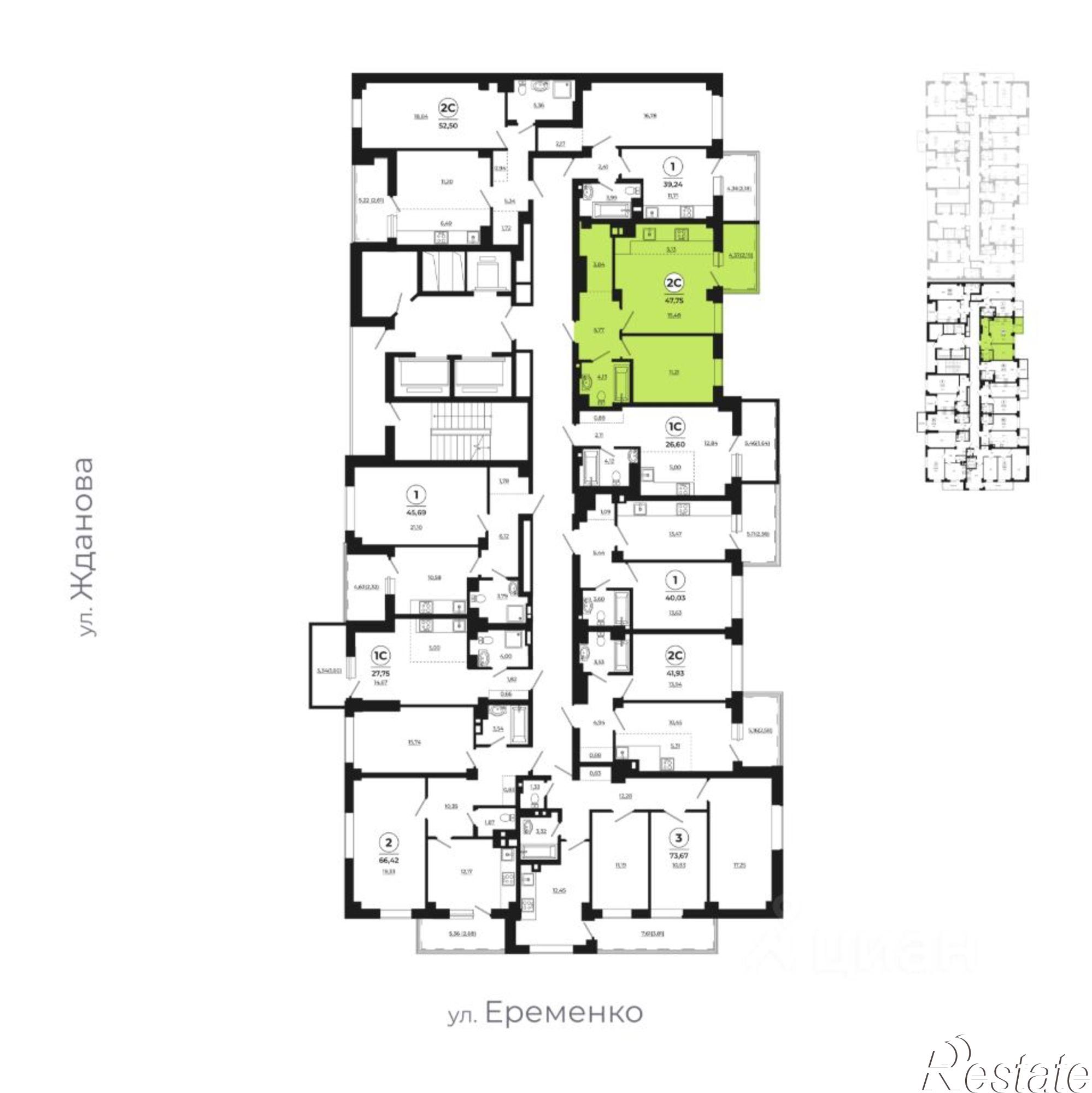 Купить квартиру за 5 013 750 рублей на улица Ерёменко, 115