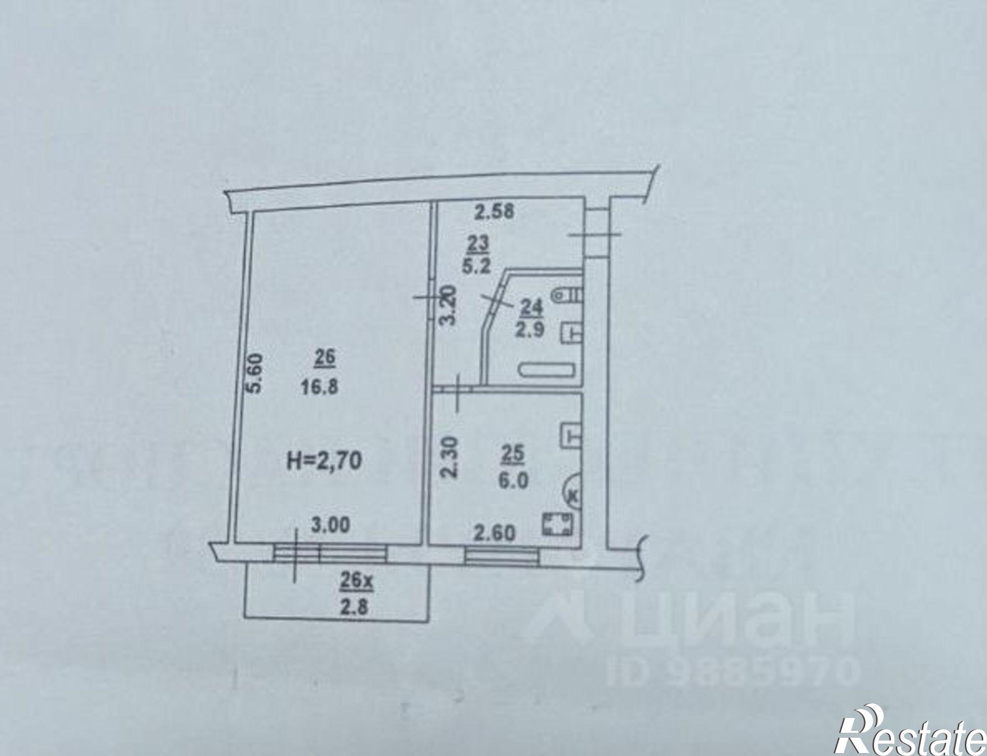 Купить квартиру за 3 800 000 рублей на ул Герасименко, 6/2