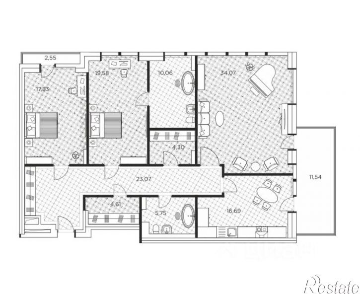 3-комн квартира улица 8-го Марта, 7,  д. 7