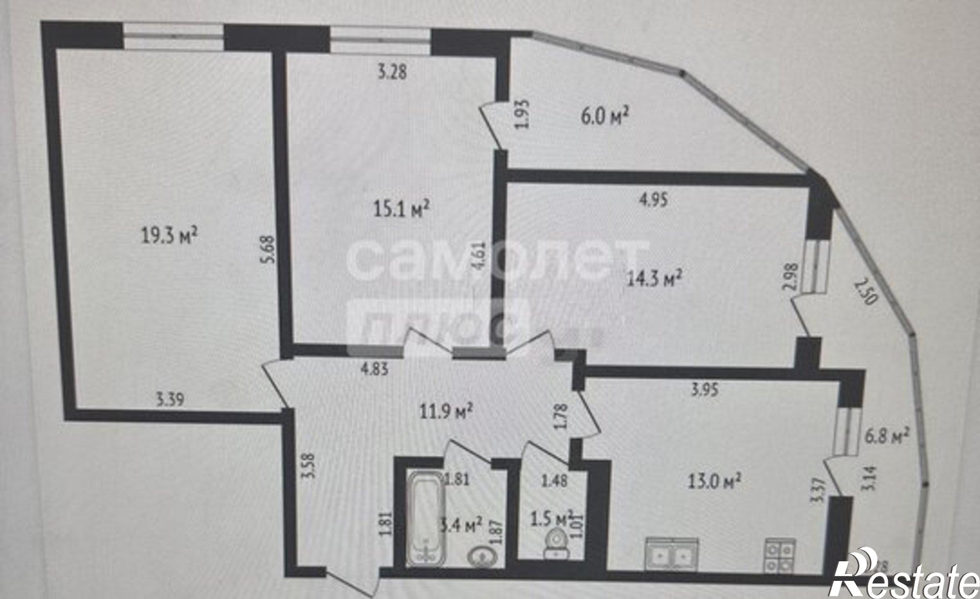Купить квартиру за 12 700 000 рублей на ул Берберовская, 6 2