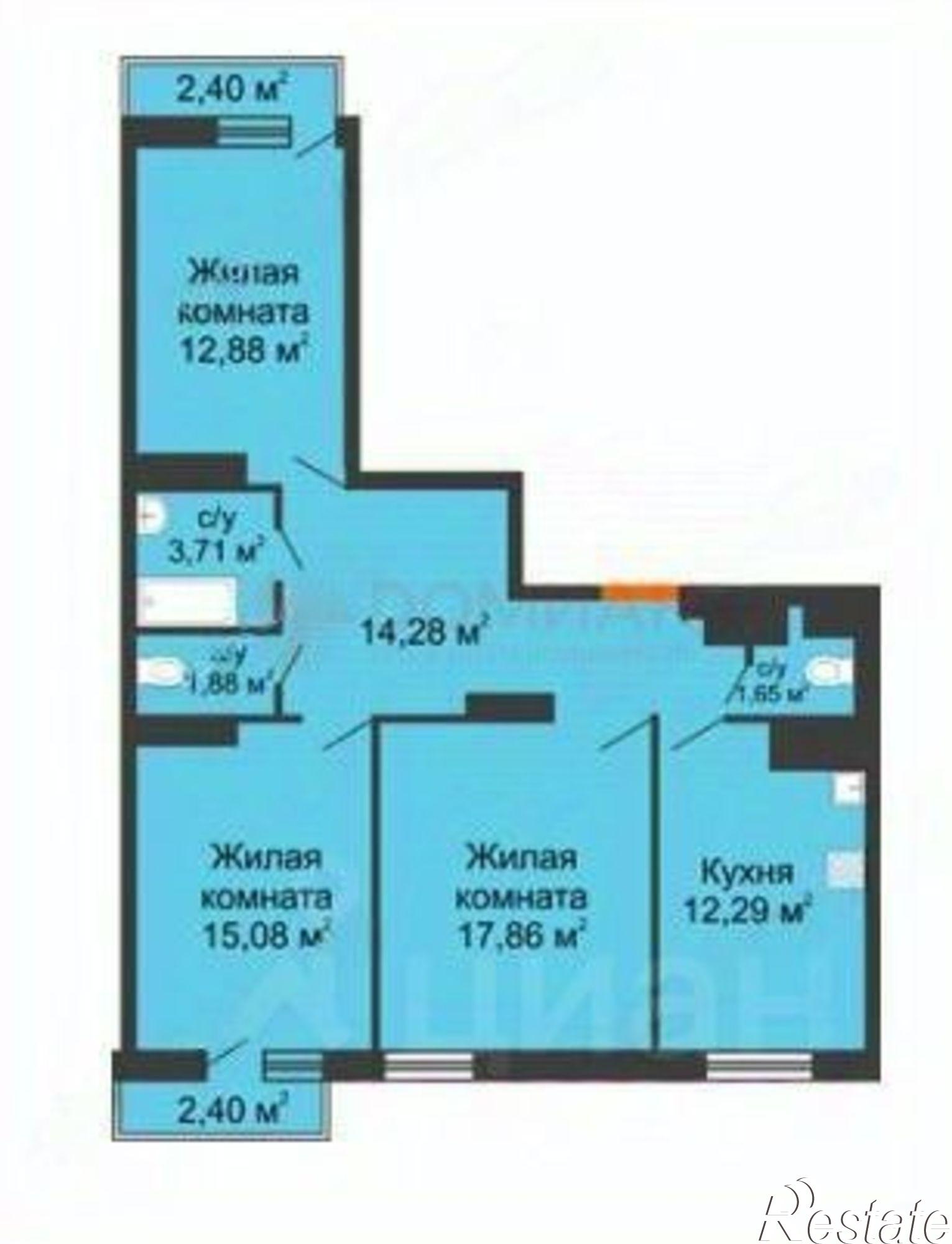 Купить квартиру за 12 700 000 рублей на ул Мечникова, 37